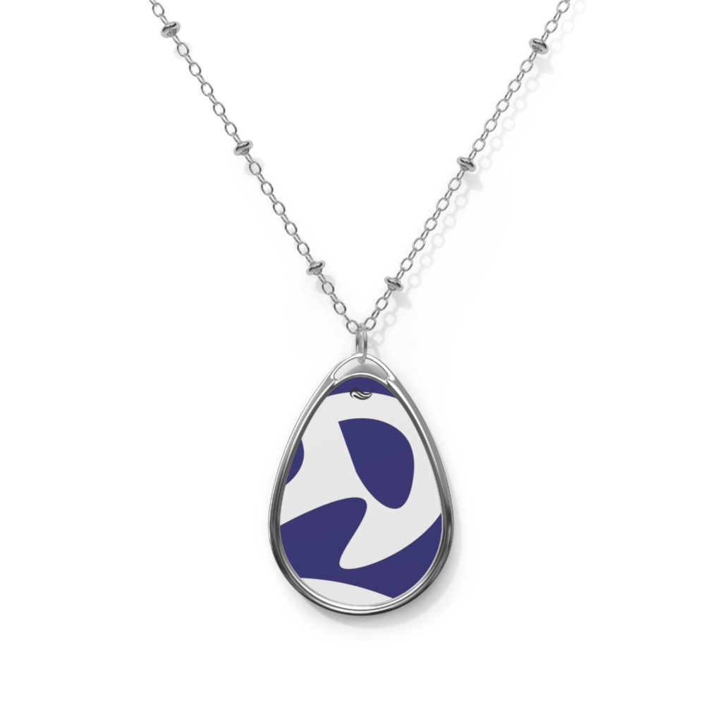"Jonah and the Whale" Oval Necklace