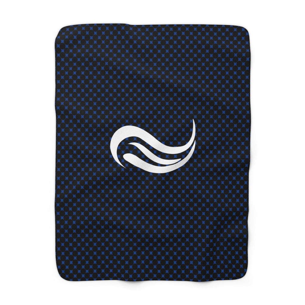 WakeForce Navy Blue Sherpa Fleece Blanket