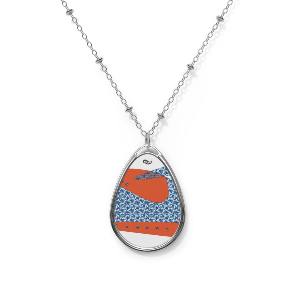 "Run Rabbit Run" - Oval Necklace
