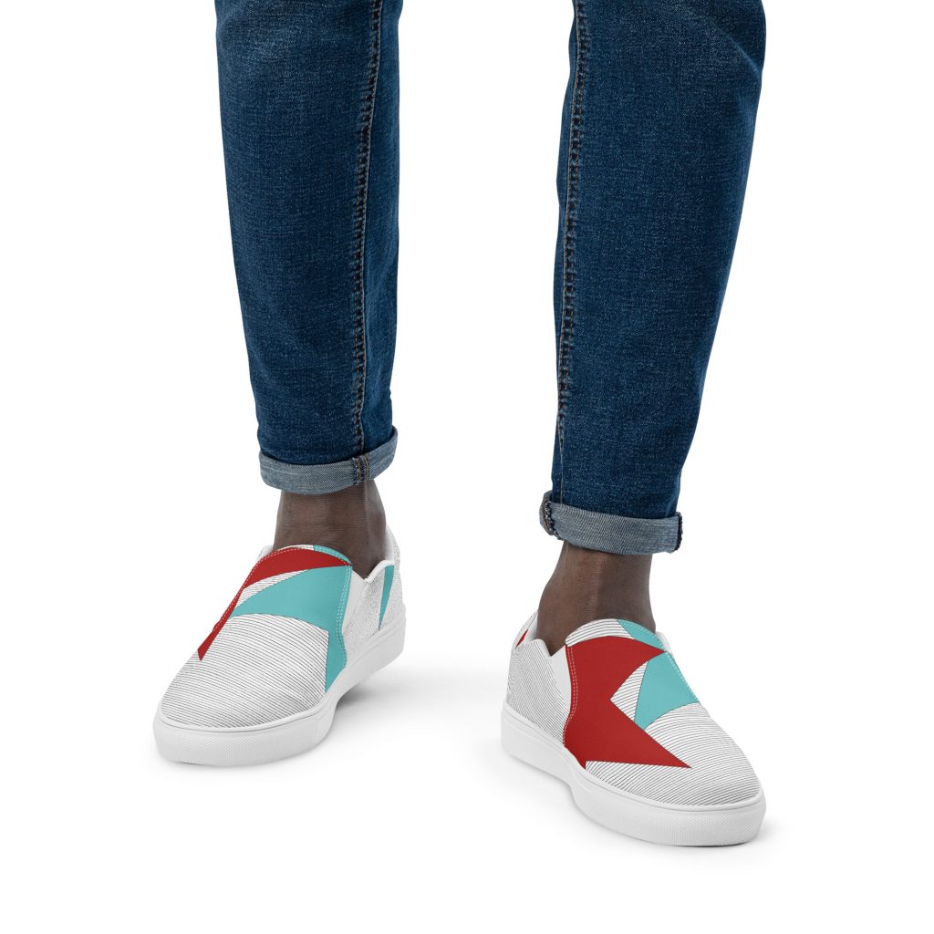 Stars and Stripes Men’s Slip-On Canvas Shoes