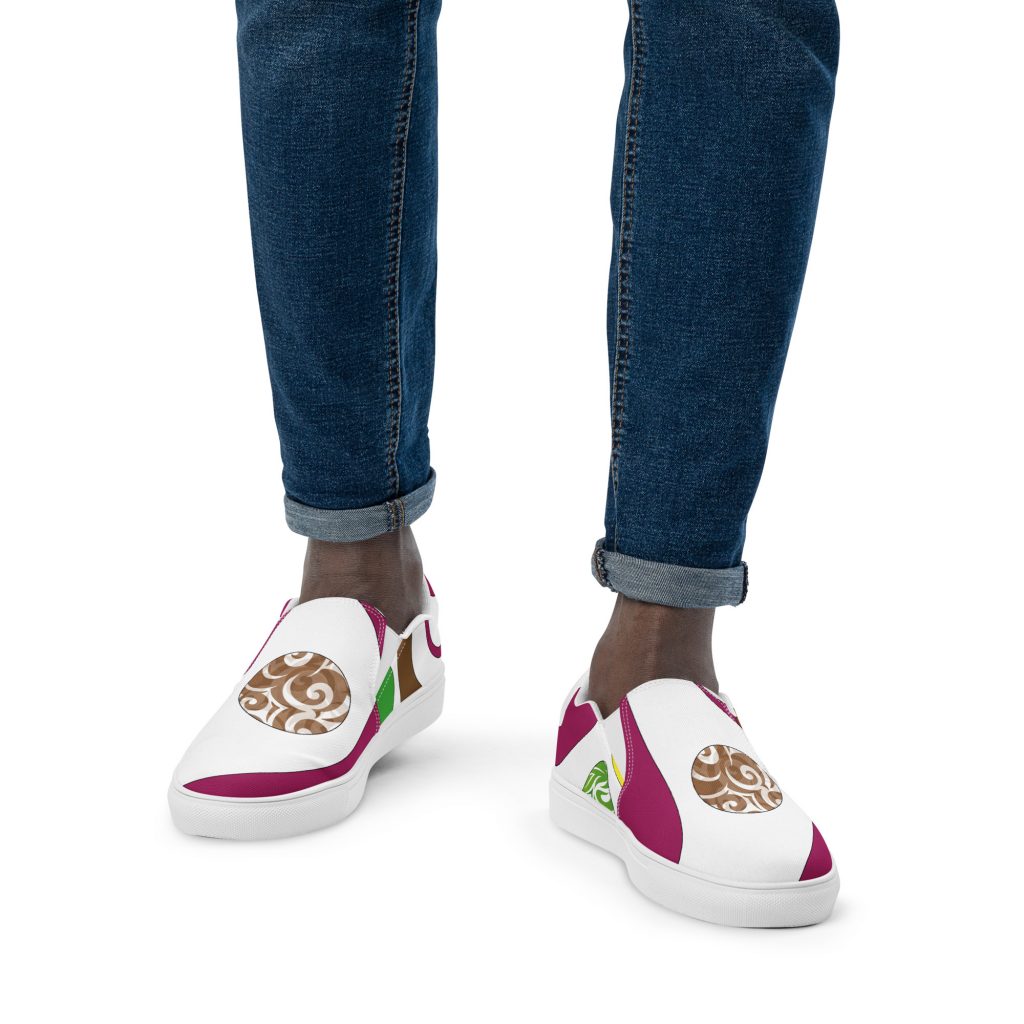 "Side B On Motown 45", Men’s Slip-on Canvas Shoes