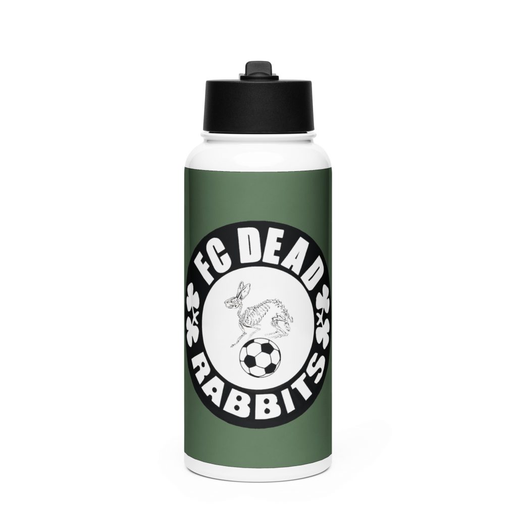 Dead Rabbits Stainless Steel Water Bottle With A Straw Lid