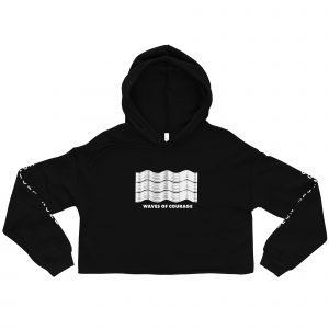 WakeForce "Waves of Courage" Crop Hoodie