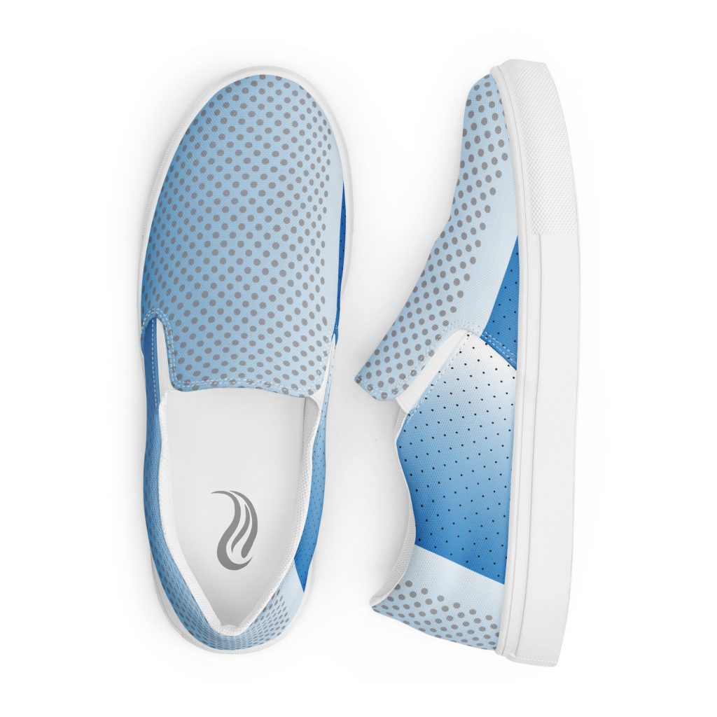 "Symphony Blue" Women’s Slip-On Canvas Shoes