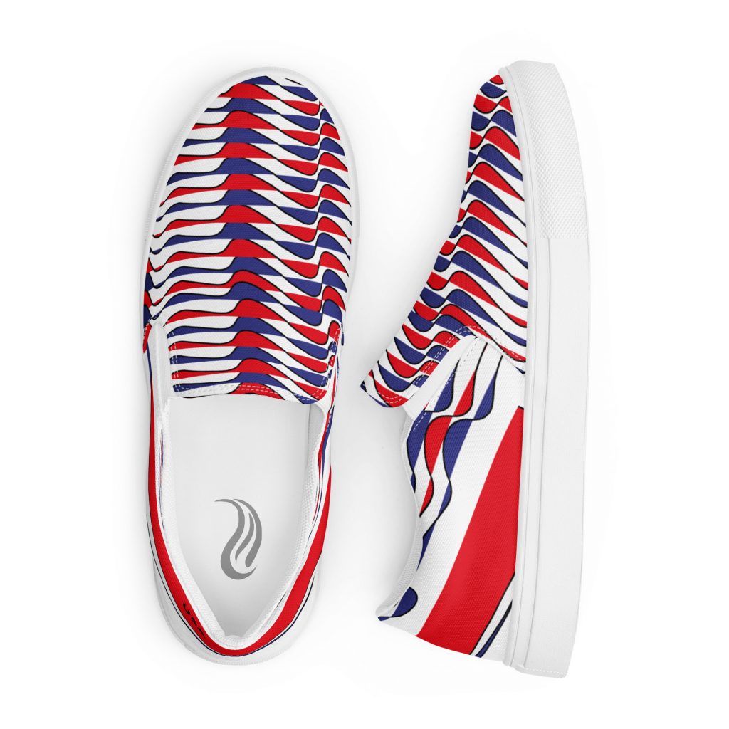 "Sail Away USA" Women’s Slip-On Canvas Shoes