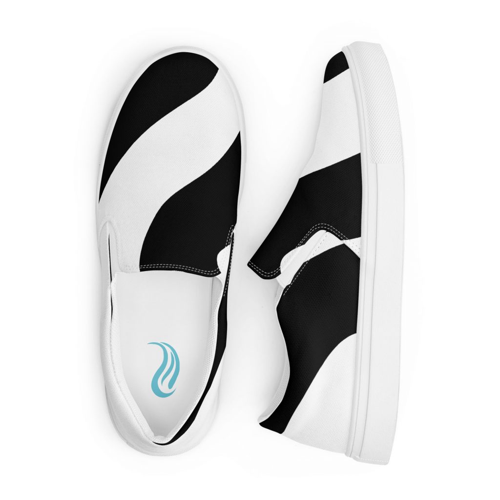 "Twisted Ink" Women’s Slip-on Canvas Shoes