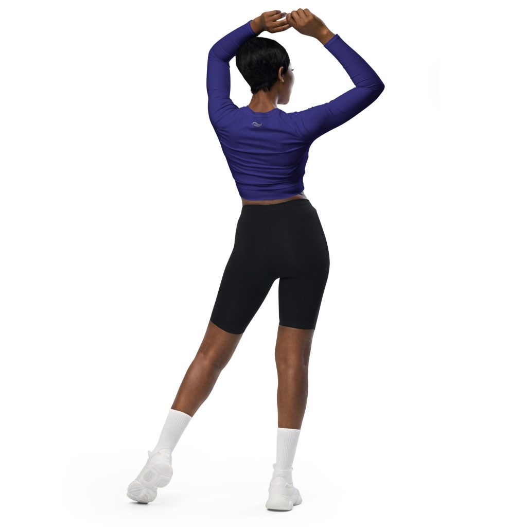 "Jonah" Recycled Long-Sleeve Crop Top