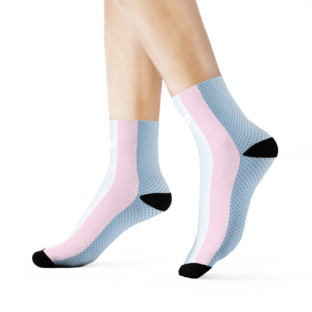 WakeForce Pink Symphony Crew Socks