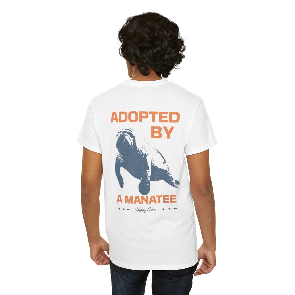 Adopted By A Manatee (Colony Cove) Unisex Heavy Cotton Tee
