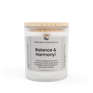 Balance and Harmony Spark Frosted Glass Candle, 11oz