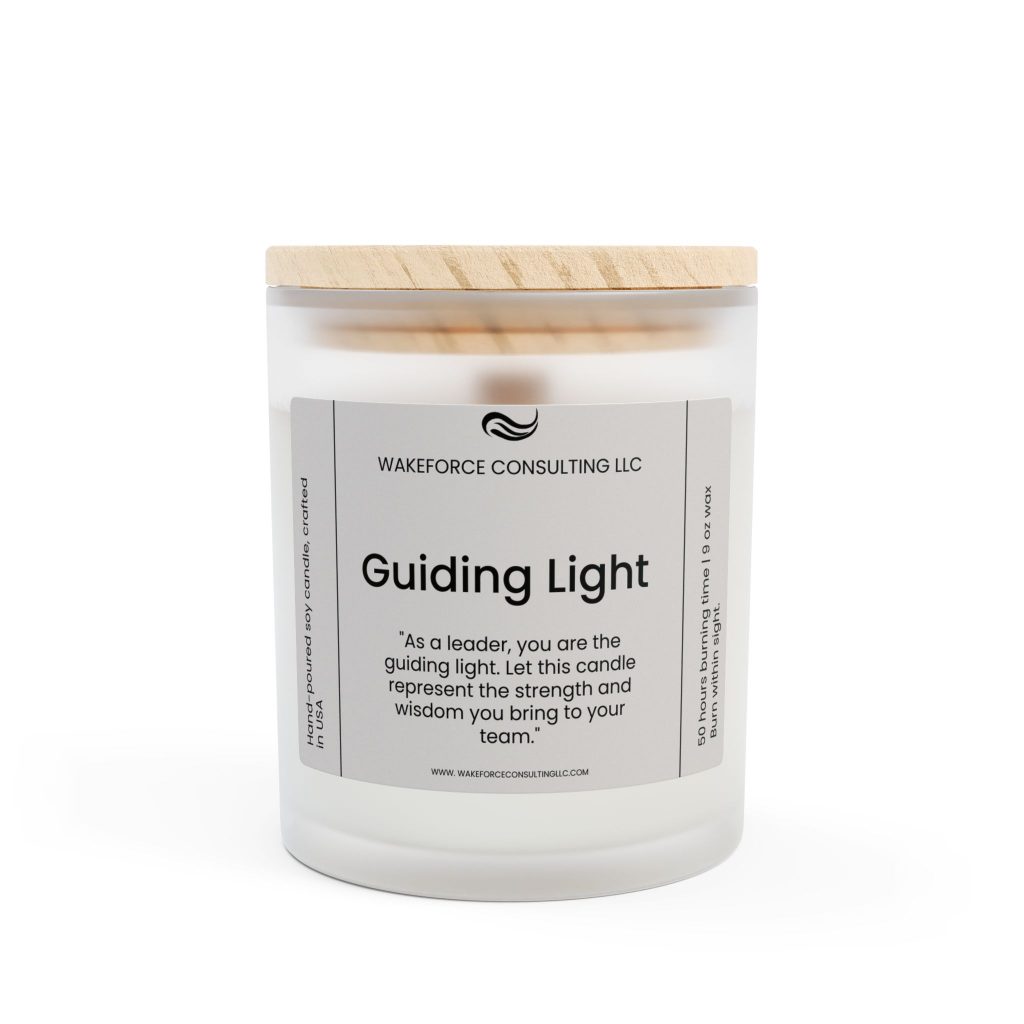 Guiding Light Frosted Glass Candle, 11oz