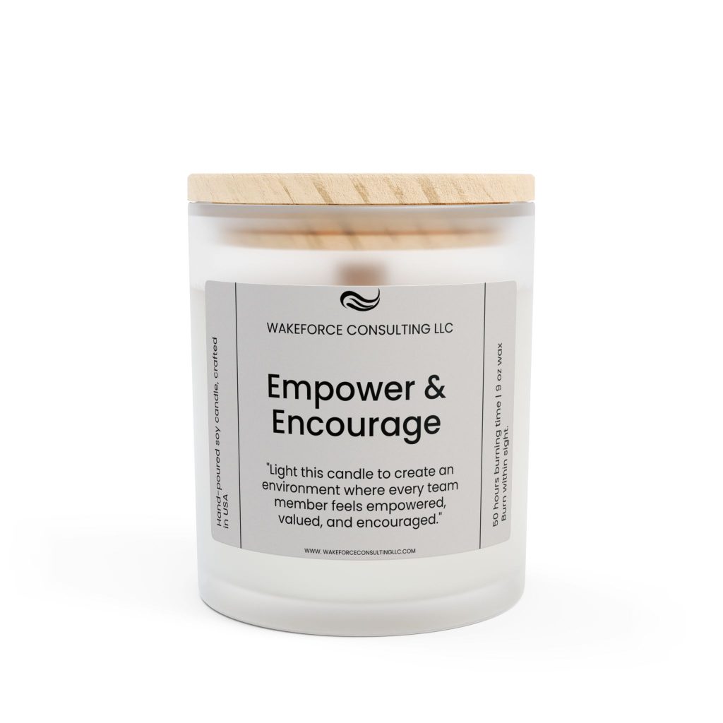 Empower & Encourage Frosted Glass Candle, 11oz