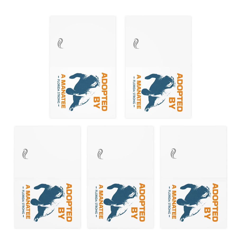 Adopted By A Manatee - Florida Strong Cards (5-Pack)