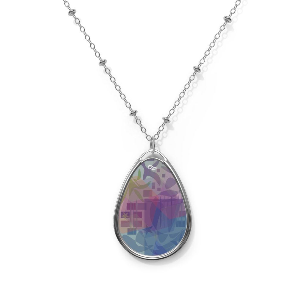 Wild Flower - Oval Necklace, A WakeForce Design