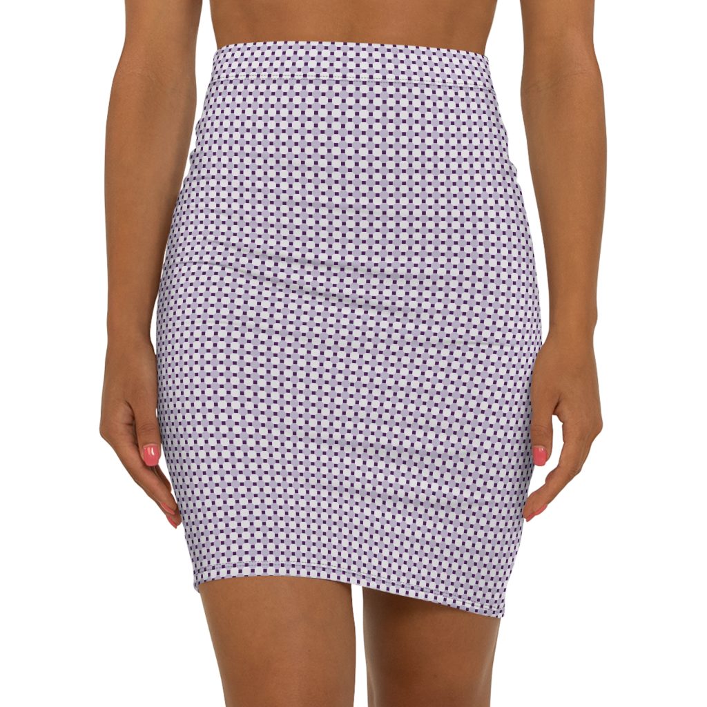 "Amethyst Whisper" WakeForce Women's Mid-Waist Pencil Skirt