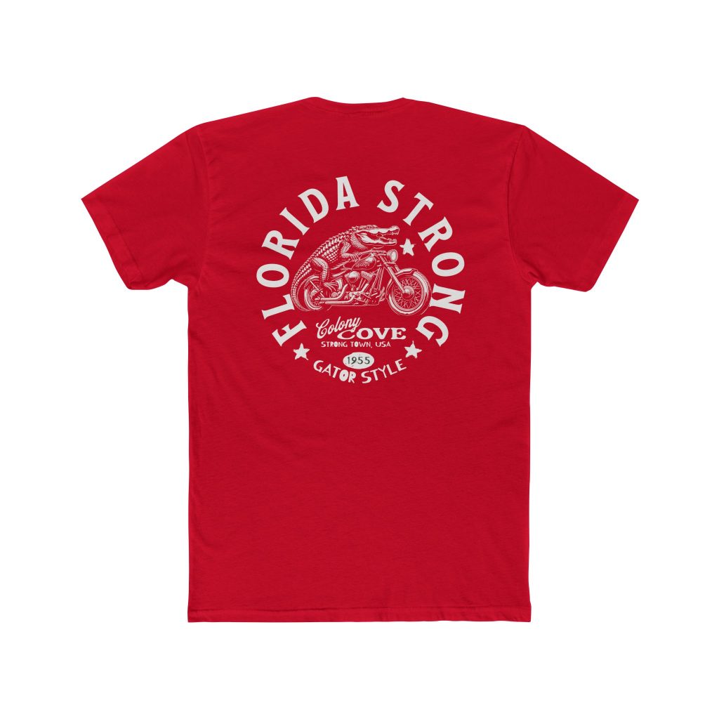 Colony Cove Unisex Cotton Crew Tee - White Font