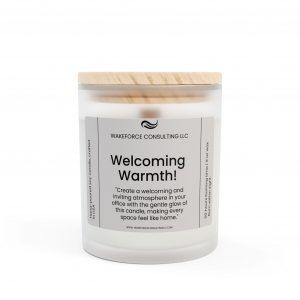 Welcoming Warmth Frosted Glass Candle, 11oz