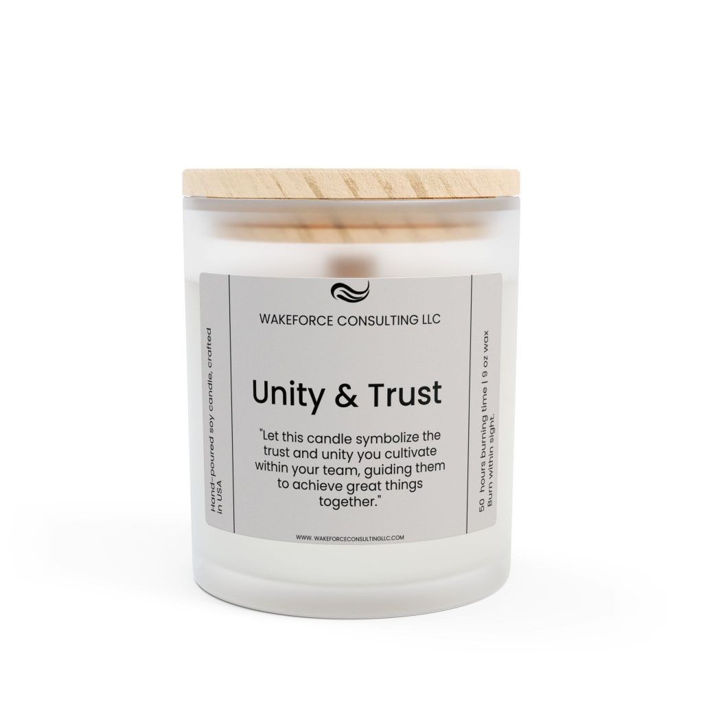 Unity & Trust Frosted Glass Candle, 11oz