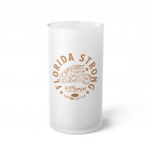 Florida Strong Frosted Glass Beer Mug