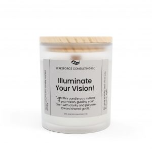 Illuminate Your Vision Frosted Glass Candle, 11oz