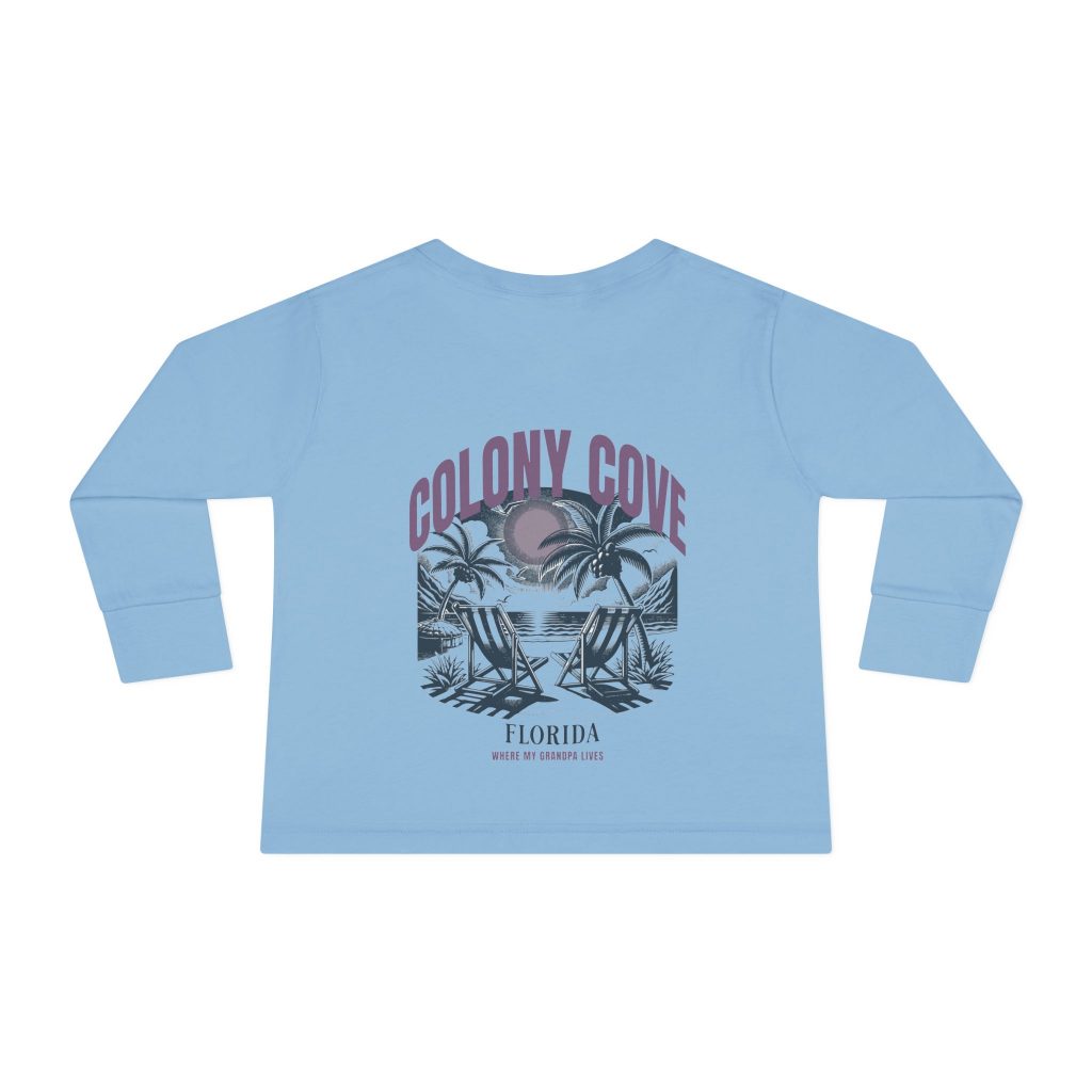 Colony Cove Florida Toddler Long Sleeve Tee (Where My Grandpa Lives)