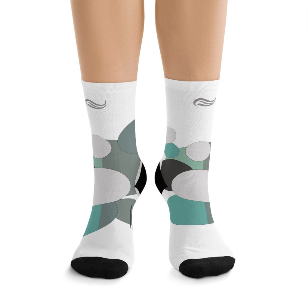 "Sustainability Bubble" Recycled Poly Socks - A Wakeforce Original Design