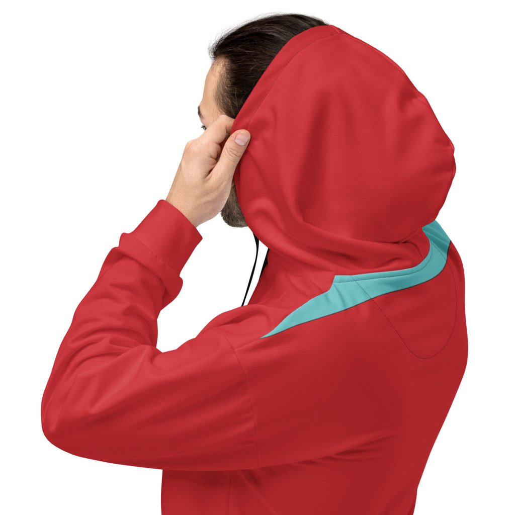 WakeForce Unisex Teal Stripe Hoodie