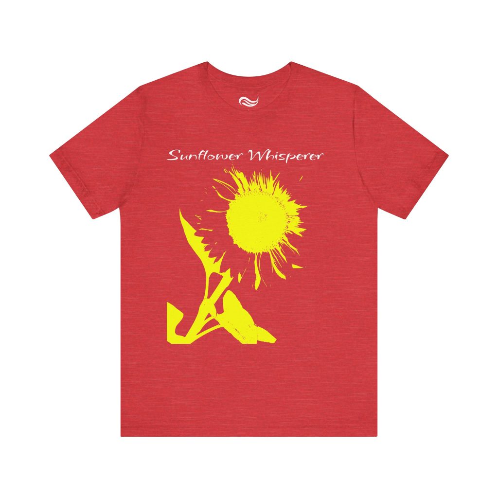 "Sunflower Whisperer" Unisex Jersey Short Sleeve Tee