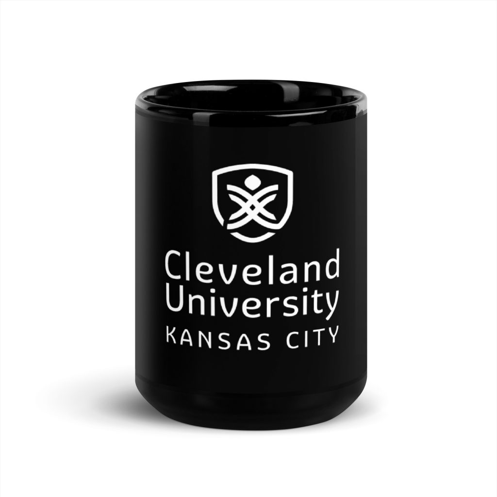 Cleveland University Black Glossy Mug